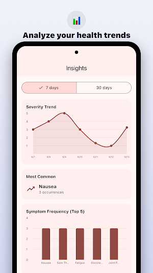 Symtom Log Screenshot 2