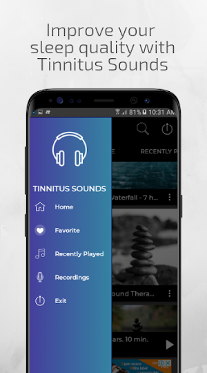 Tinnitus Sound Therapy  Calmer White Noise Screenshot 0