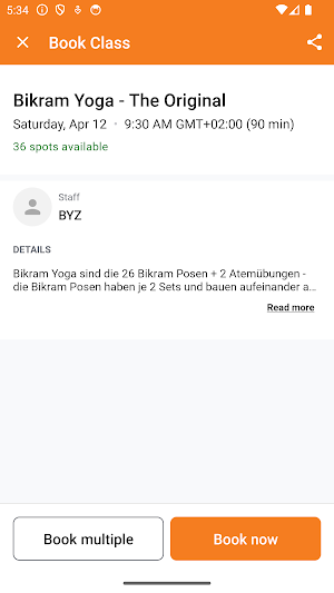 Bikram Yoga Zurich 2.0 Screenshot 2