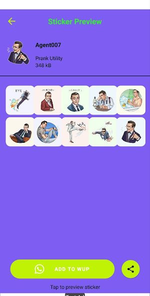 Sticker funny: StickyWAS Screenshot 2