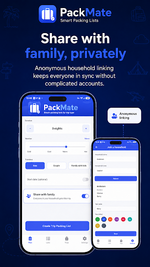 PackMate: Shared Packing list Screenshot 2