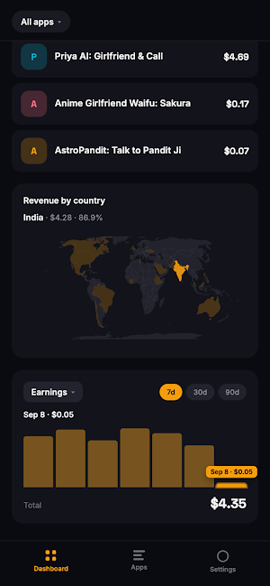 AdMob Dash: Earnings & Stats Screenshot 2