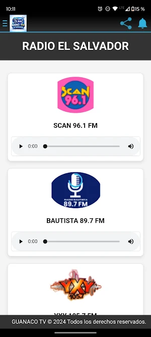 Radio y Tv El Salvador Screenshot 1