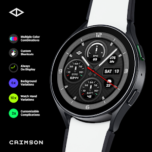 Crimson: Analog Watch Face Screenshot 0