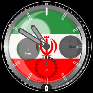 Iran Flag Watchface Screenshot 3