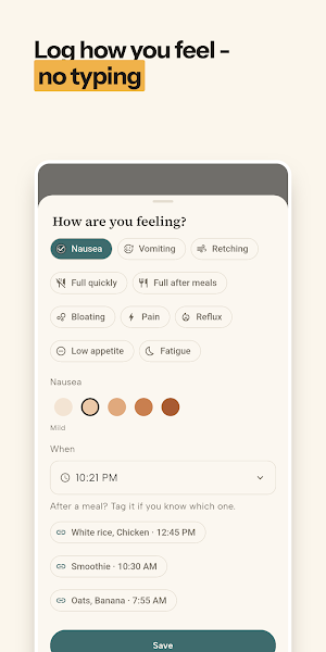 GastroLog: FODMAP & IBS Diary Screenshot 3
