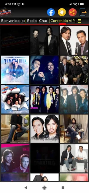 Temerarios Music Radio Screenshot 1
