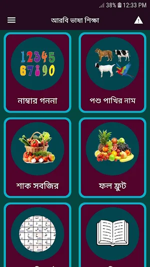 আরবি ভাষা শিক্ষা সফটওয়্যার / আরবি ভাষা শিক্ষার বই Screenshot 0