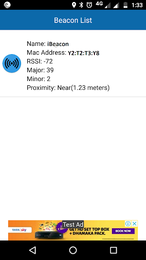 Beacon Device Location Finder Screenshot 1