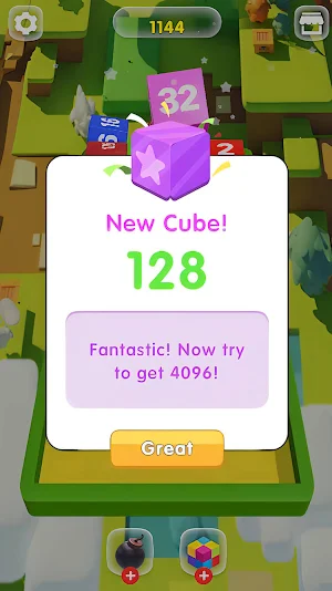 2048 Cube: 3D Merge Mania Screenshot 2