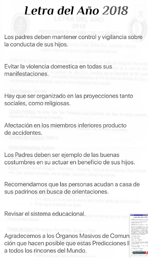 Letra del año Cuba 2018 Screenshot 1