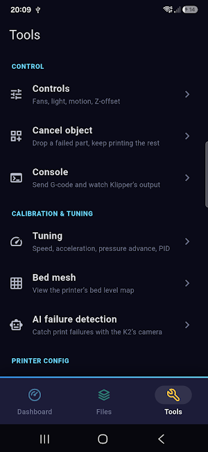 K2 Companion for Creality Screenshot 3