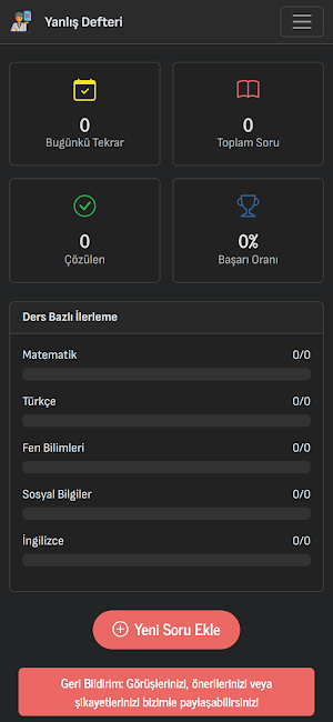 Yanlış Defteri Screenshot 0