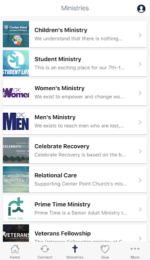 Center Point Church NRH Screenshot 2