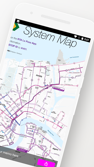 New Orleans Bus Streetcar Map Screenshot 1