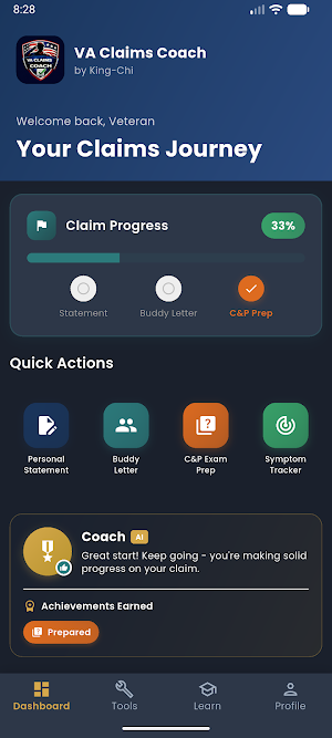 VA Claims Coach: AI Exam Prep Screenshot 0