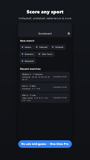Scoreboard: Score Keeper Screenshot 0