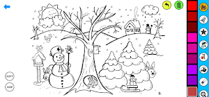 Snowman Coloring Pages Screenshot 3