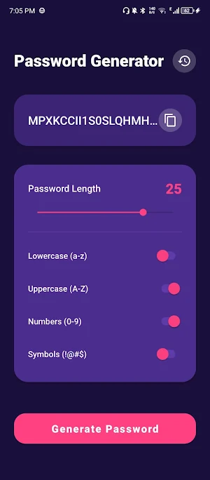 Random Password Generator Screenshot 0