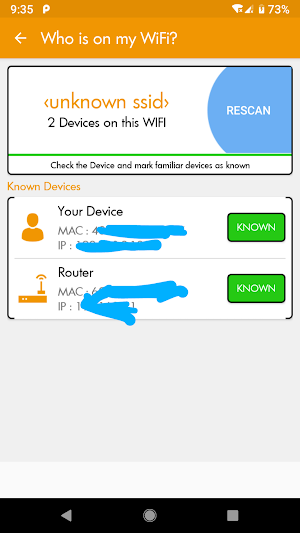 Router default Password finder Screenshot 1