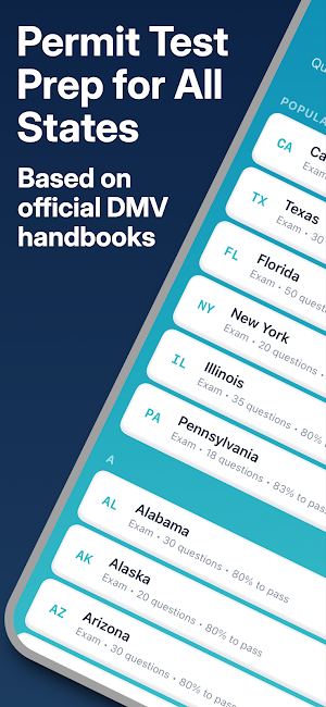 DMV Ready Permit Practice Test Screenshot 0