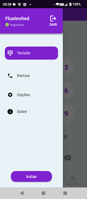 Phonevox SIP Screenshot 2