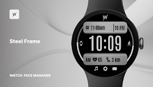 Steel Frame Watch Face Screenshot 0