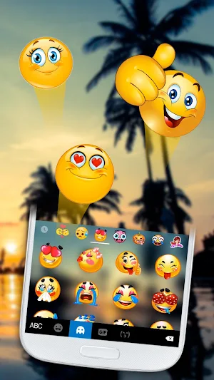 Sunset Beach Leisure Keyboard Theme Screenshot 2