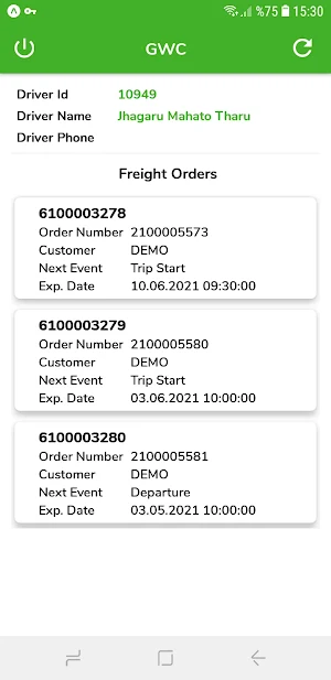 GWC Driver Screenshot 1