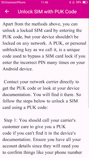 Unlock Android SIM Card Guide Screenshot 3