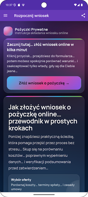 Pożyczki w  Polsce Online Screenshot 3