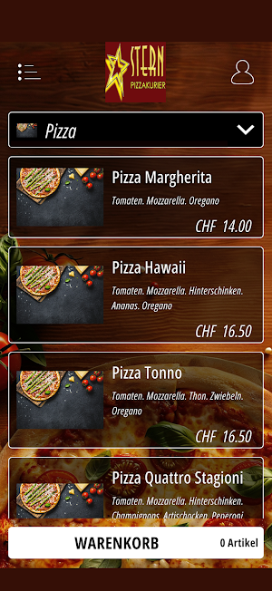Stern Pizza Esslingen Screenshot 0