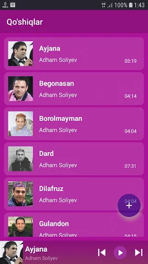 Adham Soliyev qo'shiqlari Screenshot 0