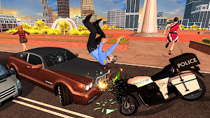 US Police Motor Bike Chase: City Gangster Fight Screenshot 3