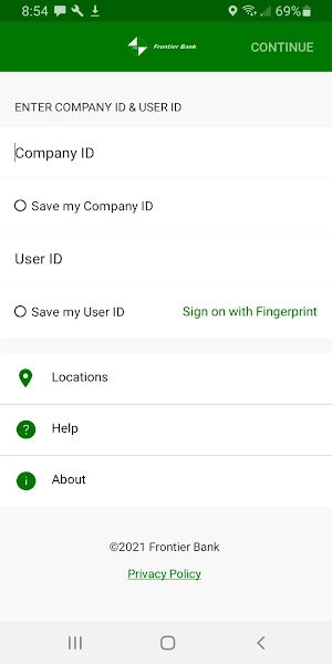 FrontierBank Business Screenshot 0