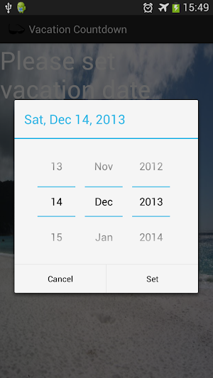 Holiday Countdown Screenshot 0