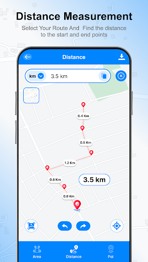 Distance Land Area Measure Screenshot 3