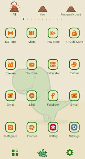Dino the T-rex Theme +HOME Screenshot 2