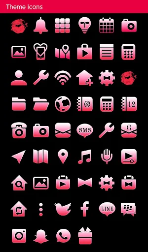 Cute Wallpaper Diamond x Lips Theme Screenshot 3