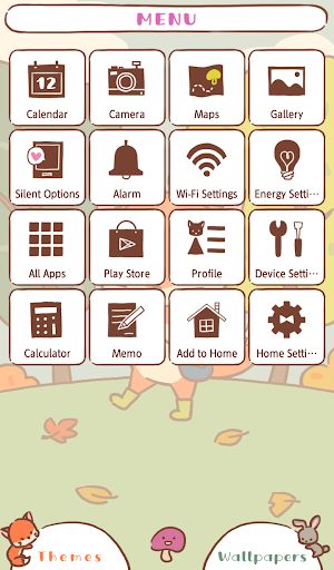Cute Wallpaper Fall Fox Theme Screenshot 1