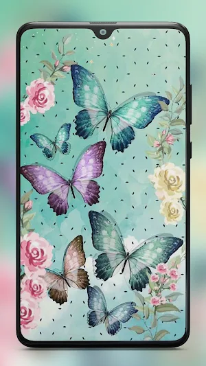 Butterflies Wallpaper Aestheti Screenshot 2