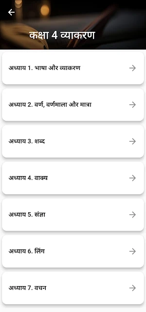 Class 4 Hindi Vyakaran Grammar Screenshot 1