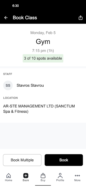 Sanctum Spa & Fitness Screenshot 2