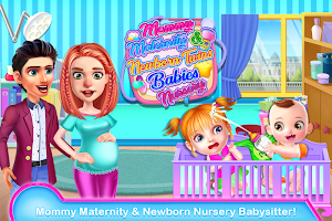 Mommy Maternity Newborn Twins Babies Nursery Game Screenshot 1