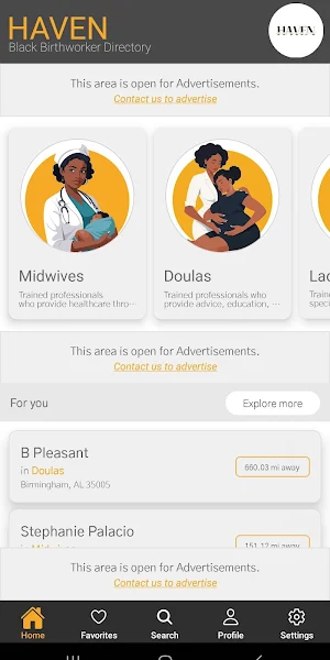 Haven Black Birthworker Screenshot 1