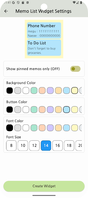 LiteNote - Widget, Export Screenshot 3