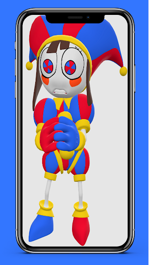 Pomni Cute Digital Wallpaper Screenshot 2