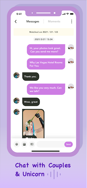 Unicorn & Threesome Dating App Screenshot 1
