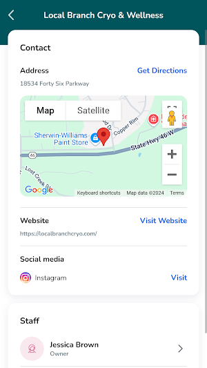 Local Branch Cryo & Wellness Screenshot 0