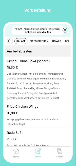 CHIBO - Korean Chicken & Bowls Screenshot 1